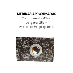 Lugar Americano Coffe de Polipropileno GZT