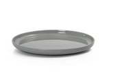 Prato Borda Reta Areia Cinza Melamina 26,7cm Gourmet Mix