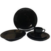 Jogo 16 Peças Coup Black em Porcelana Oxford Oxford