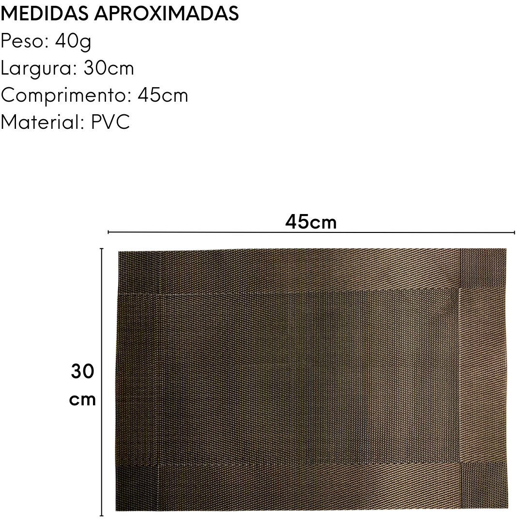 Lugar Americano Marrom Escuro Dolce Home