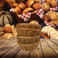 Cesta Oval Sintética Bege Polietileno GZT