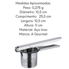 Espremedor de Batata em Aço Inox GZT