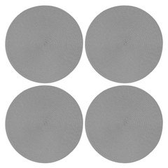 Jogo Americano Redondo Grafite GZT