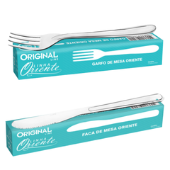Kit Garfo Mesa Faca Mesa Oriente 24Pçs
