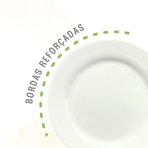 Prato Menu Raso Opaline Vidro Temperado - A Gourmet