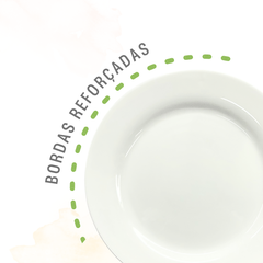 Prato Menu Raso Opaline Vidro Temperado - A Gourmet