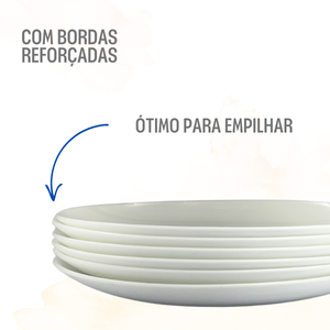 Prato Sobremesa 19cm Vidro - A Gourmet
