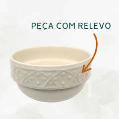 Tigela Marfim 500ml Cerâmica