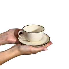 Xicara chá pires duna cerâmica 200ml oxford