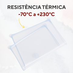 Tampa cuba Retangular 1/1 Silicone