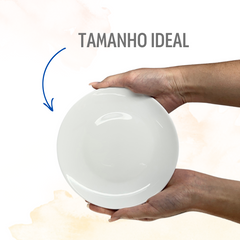 Prato Sobremesa 19cm Vidro - A Gourmet