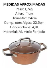 Caçarola Origem 4,3L Aluminio Forjado Glob Imports