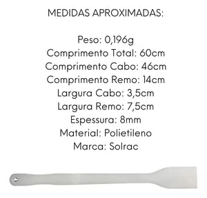 Pá Remo de Polietileno 60cm - A Gourmet