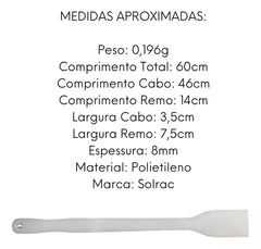 Pá Remo de Polietileno 60cm - A Gourmet