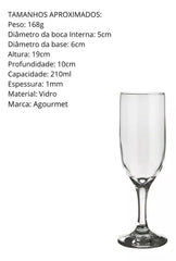 Taça Champangne Windsor de Vidro 210ml Nadir
