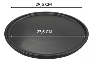 Prato Raso Preto Fosco Esmalte de Argila Glob Imports