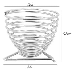 Suportes Porta Ovo Aço Inox Espiral Aramado Yazi - A Gourmet