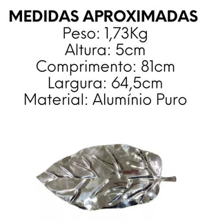 Folha Decor Siena Aluminio Puro 81cm - A Gourmet