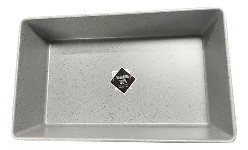 Travessa Buffet 1/3 de Melamina Cinza Stone - A Gourmet