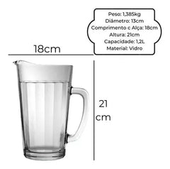 Jarra Americano de Vidro 1,2L Nadir