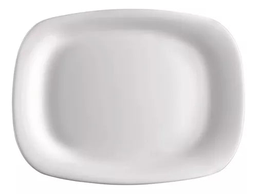 Prato Retangular Parma de Vidro Temperado - A Gourmet