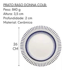 Jogo 16 Peças Donna Colb Cerâmica Oxford Oxford