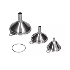 Conjunto 3 Funis em Aço Inox Hercules Hercules