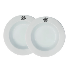 Kit 50 Prato Fundo Baru Personalizado Com Sua Logo - A Gourmet