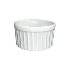 Ramekim Canelado de 90 ML Branco Porcelana BelaVista