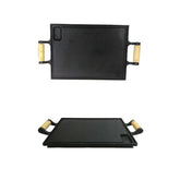 Chapa Fritadeira Lisa 25x35cm 2 Alças Churrasco RIG