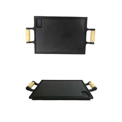 Chapa Fritadeira Lisa 25x35cm 2 Alças Churrasco RIG