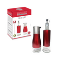 Conjunto Galheteiro Vinagre e Azeite 300ml Vermelho