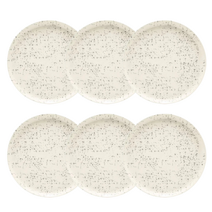 Conjunto de 6 Prato Raso Chuvisco Oxford - A Gourmet