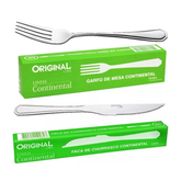 Kit Garfo Mesa e Faca Churrasco 24 Peças