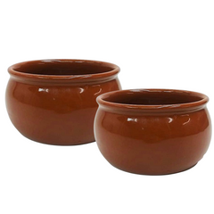 Cumbuca Alta N80 de Barro Com 14cm Bela Porcelana