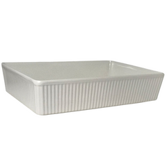 Travessa Retangular Estriada em Melamina Bestfer