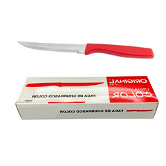Faca de Churrasco Color Vermelha Original