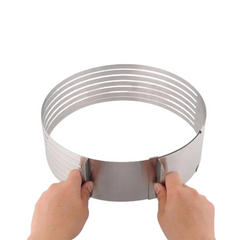 Aro Cortador Camadas Para Bolo em Aço Inox A Gourmet