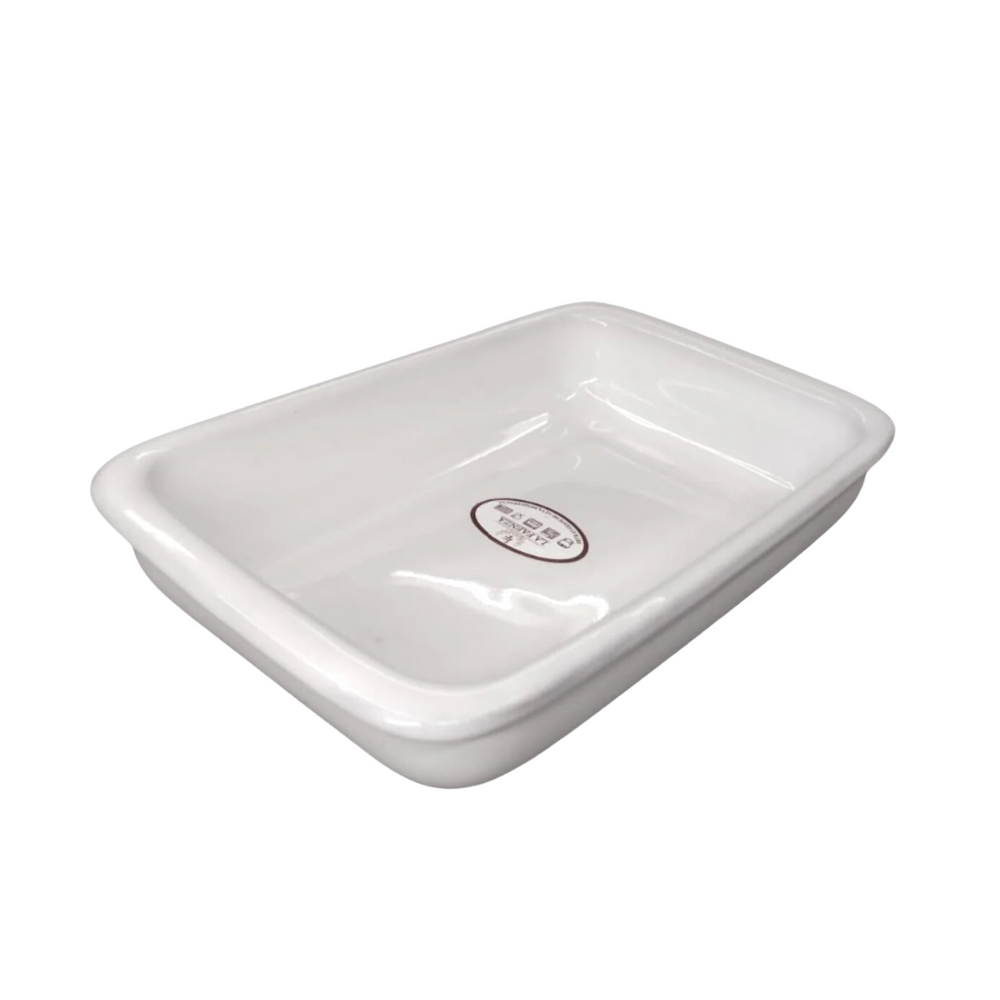 Assadeira de Cerâmica Branca Refrataria LaFaenza