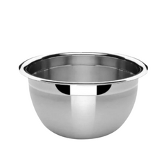 Tigela Bowl em Aço Inox Reforçado 20cm Grande Baccani