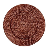 Sousplat Redondo Fechado Rattan Escuro GZT