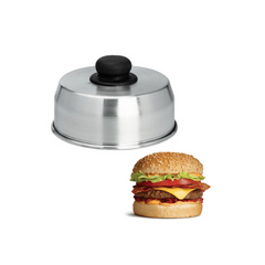 Abafador de Hambúrguer Alumínio Polido 15cm Lidermix