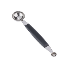 Boleador Duplo Aço Inox Cabo Preto Weck