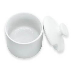 Açucareiro em Porcelana Redondo C/ Tampa BelaVista