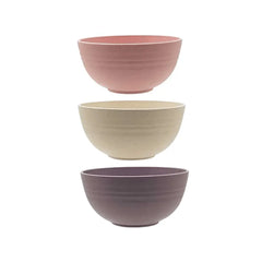Bowl Bambu Ecológico PP 700ml Sortido Rosa Roxo Bege Lyor