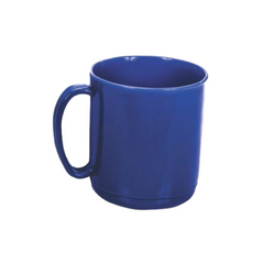 Caneca Escolar Azul de 300ml de Plástico Erca Plast