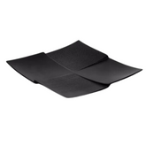 Prato Quadrado Melamina Black Gourmet Mix
