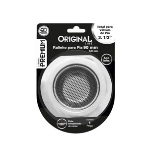 Ralo de Pia em Aço inox 9 cm Premium Original