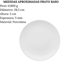 Prato Raso 28cm Coup White Oxford Oxford