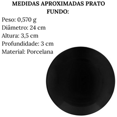 Jogo 16 Peças Coup Black em Porcelana Oxford Oxford